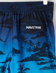 Wavetribe All Over Print Ombre Board Short, Blue product photo View 02 S