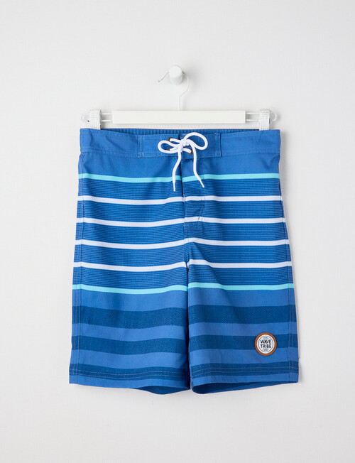 Wavetribe Stripe Boardshort, Ocean product photo