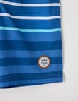 Wavetribe Stripe Boardshort, Ocean product photo View 03 S
