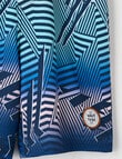 Wavetribe Geo Boardshort, Blue product photo View 03 S