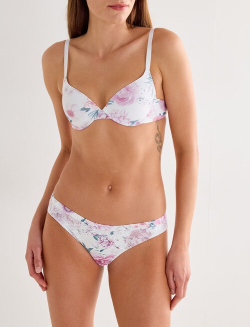 Lyric Chanice T-Shirt Contour Bra, Roses, A-DD product photo View 03 L