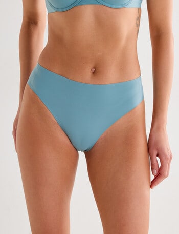 Lyric Laser Hi Cut Brief, Dark Sage product photo