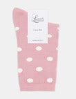 Levante Gigi Spot Crew Sock, Tulip product photo
