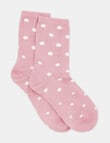 Levante Gigi Spot Crew Sock, Tulip product photo View 02 S