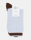 Levante Lina Fine Stripe Crew Sock, Capri product photo