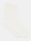 Levante Milena Crew Sock, Bianco product photo View 02 S