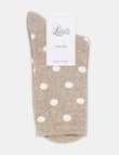 Levante Gigi Sport Crew Sock, Oatmeal product photo