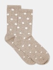 Levante Gigi Sport Crew Sock, Oatmeal product photo View 02 S