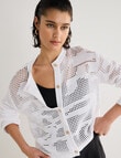 State of play Donna Crochet Cardigan, Ivory product photo View 06 S