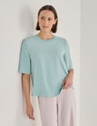 Jigsaw Serenity Drapey Top, Eggshell Blue product photo