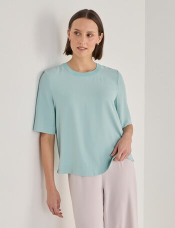 Jigsaw Serenity Drapey Top, Eggshell Blue product photo