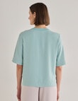 Jigsaw Serenity Drapey Top, Eggshell Blue product photo View 02 S