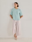 Jigsaw Serenity Drapey Top, Eggshell Blue product photo View 03 S