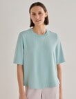 Jigsaw Serenity Drapey Top, Eggshell Blue product photo View 04 S