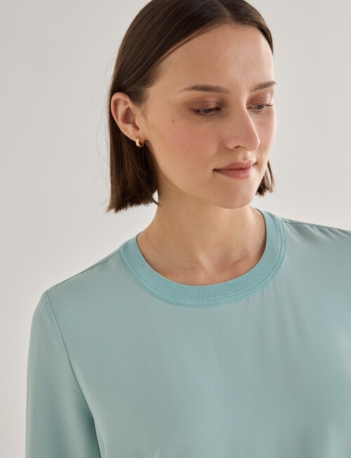 Jigsaw Serenity Drapey Top, Eggshell Blue product photo View 05 L