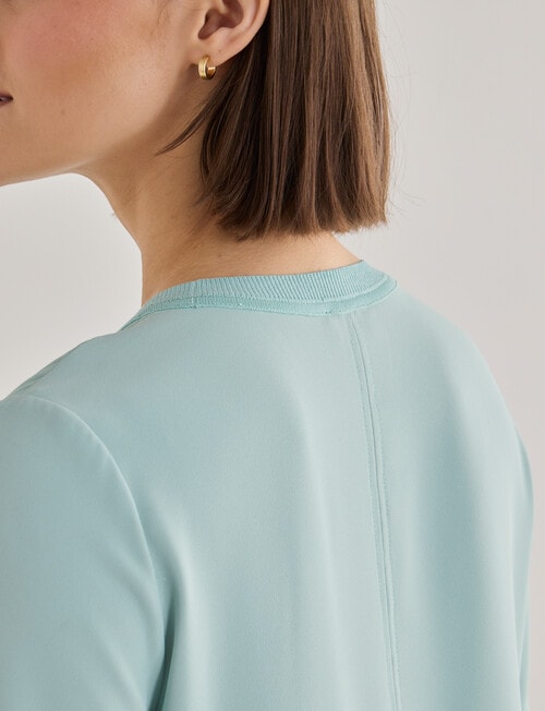 Jigsaw Serenity Drapey Top, Eggshell Blue product photo View 07 L