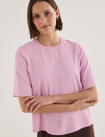 Jigsaw Serenity Drapey Top, Pink Mist product photo