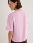Jigsaw Serenity Drapey Top, Pink Mist product photo View 02 S