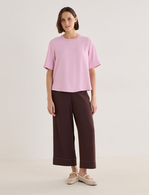 Jigsaw Serenity Drapey Top, Pink Mist product photo View 03 L