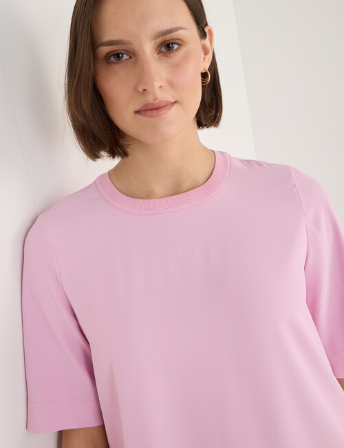 Jigsaw Serenity Drapey Top, Pink Mist product photo View 04 L