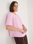 Jigsaw Serenity Drapey Top, Pink Mist product photo View 05 S