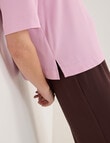 Jigsaw Serenity Drapey Top, Pink Mist product photo View 06 S