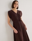 Jigsaw Serenity Drapey Dress, Raisin product photo