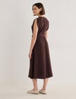 Jigsaw Serenity Drapey Dress, Raisin product photo View 02 S