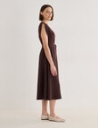 Jigsaw Serenity Drapey Dress, Raisin product photo View 03 S