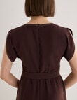 Jigsaw Serenity Drapey Dress, Raisin product photo View 08 S