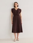 Jigsaw Serenity Drapey Dress, Raisin product photo View 10 S