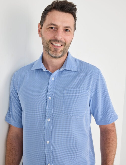 Chisel Short Sleeve Soft Touch Shirt, Blue product photo