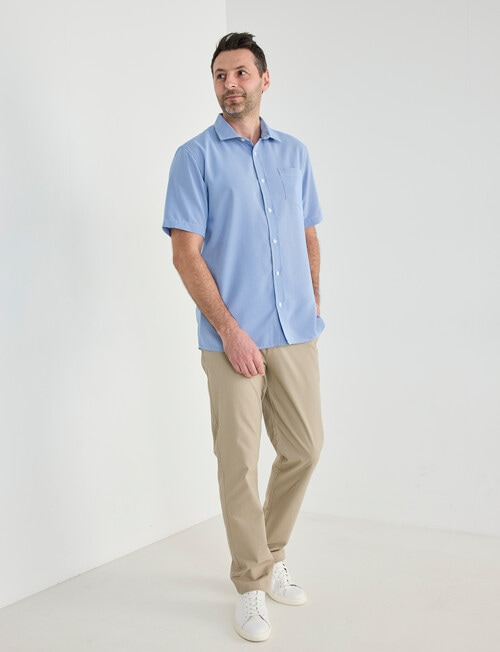 Chisel Short Sleeve Soft Touch Shirt, Blue product photo View 03 L