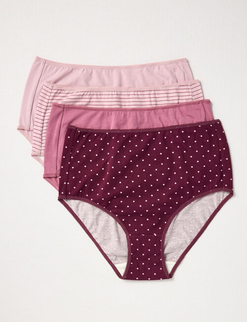 Lyric Full Briefs, Stripes & Spots, 4-Pack product photo