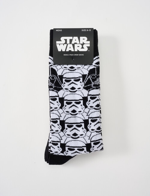 Licensed Stormtrooper Crew Socks, 2-Pack, Assorted product photo View 02 L
