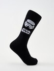 Licensed Face Crew Socks Gift Box, 2-Pack, Assorted product photo View 03 S