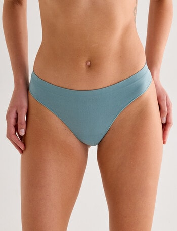 Lyric Seamfree G-String Brief, Dark Sage product photo