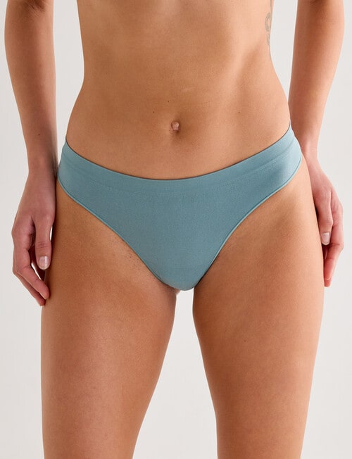 Lyric Seamfree G-String Brief, Dark Sage product photo