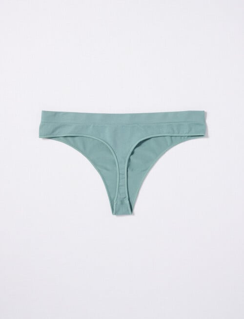 Lyric Seamfree G-String Brief, Dark Sage product photo View 02 L