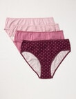 Lyric Hi-Cut Briefs, Stripes & Spots, 4-Pack product photo