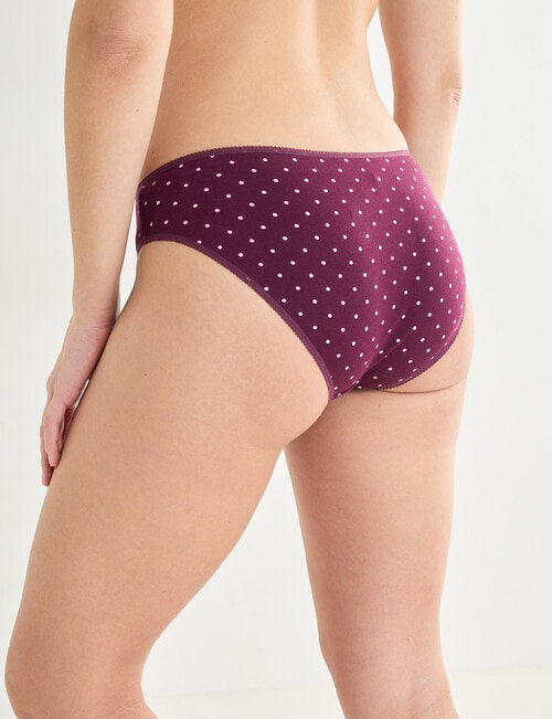 Lyric Bikini Briefs, Stripes & Spots, 4-Pack product photo View 03 L