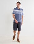 Line 7 Talbot Short Sleeve Polo Shirt, Light Blue product photo View 03 S