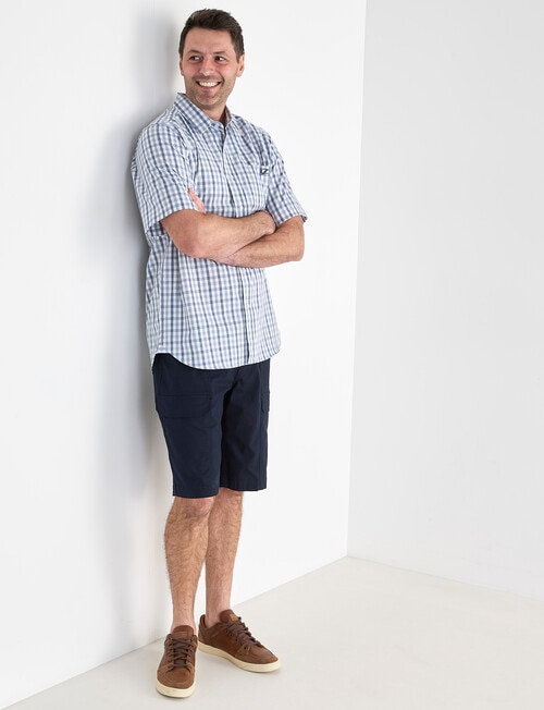 Line 7 Devin Short Sleeve Shirt, Blue product photo View 03 L
