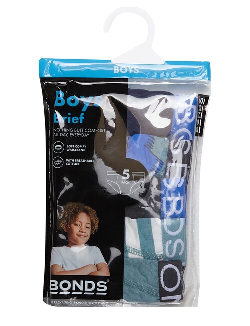 Bonds Multipack Brief, 5-Pack, Bob Dog Blue product photo View 03 L