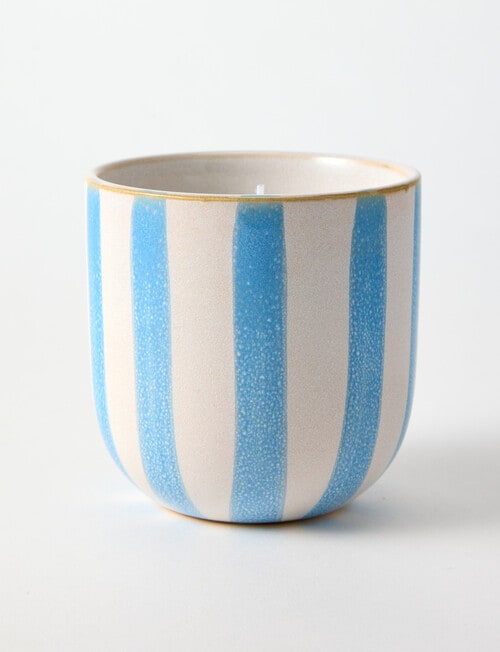 Home Fusion Omaha Stripe Candle, Large product photo