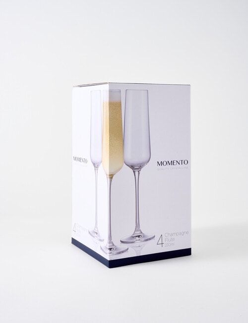 Momento Crystalline Flute Glasses, Set of 4, 231ml product photo View 02 L