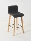 LUCA Furniture Tulsa Counter Stool, Grey product photo