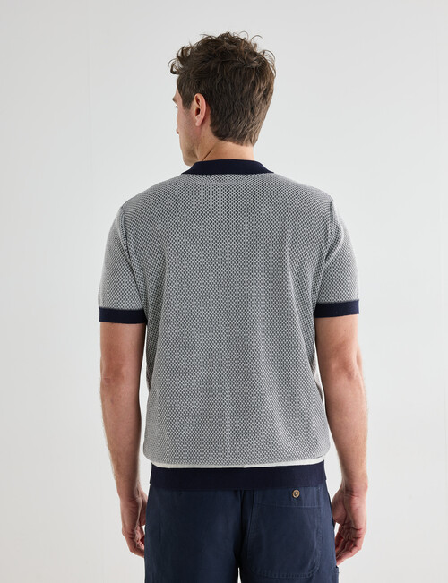 Gasoline Knitted Jude Shirt, Navy product photo View 02 L