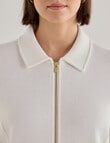 Jigsaw Simone Knit Jacket, Ivory product photo View 06 S