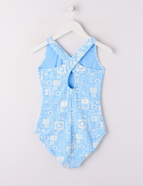 Wavetribe Summer Print Swimsuit, 1-Piece, Cornflower product photo View 02 L